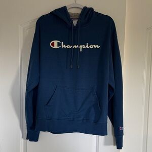 Champion Men's Blue Hoodie
